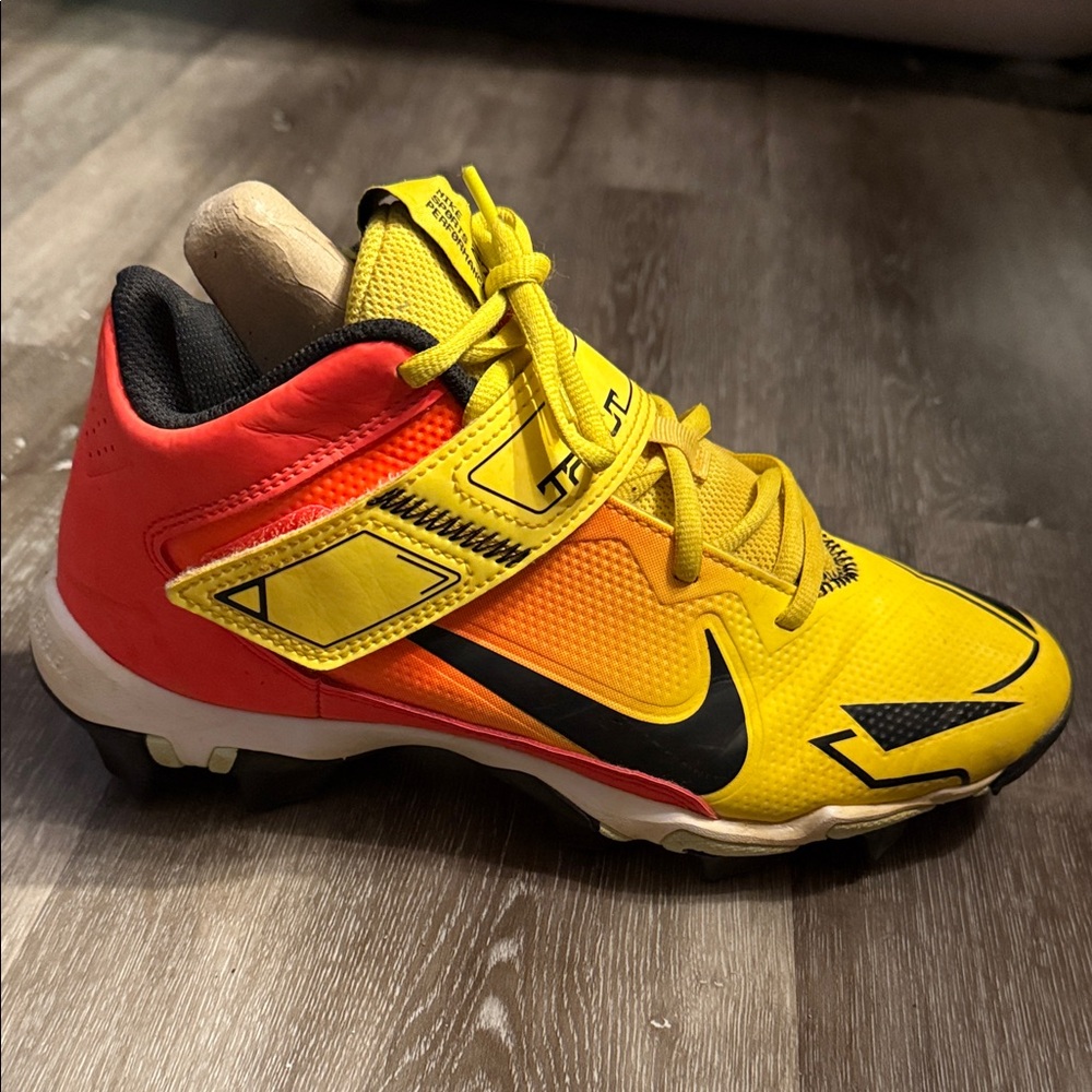Nike Kids Yellow and Red Sneakers
